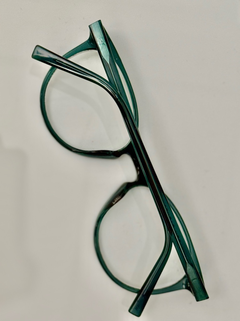 Warby Parker Teal Blakely wide 728 53 19-145 Round Acetate Glasses scripted - Picture 2 of 5